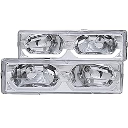 AnzoUSA 111300 Chrome/Clear Low-Brow Style