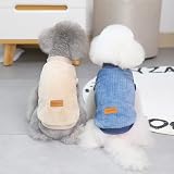 SMALLLEE_LUCKY_STORE Pet Ribbed Fleece Jumpers XS S Dog Cat Pullover view 8