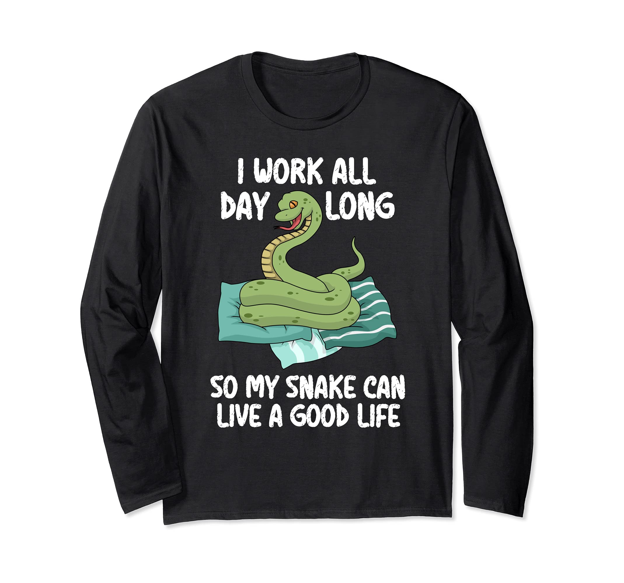 Snakes Herping Herpetology Reptile Hognose Snake Long Sleeve T-Shirt
