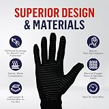 Dr. Arthritis Full Length Copper Compression Gloves S Pair with Handbook view 4