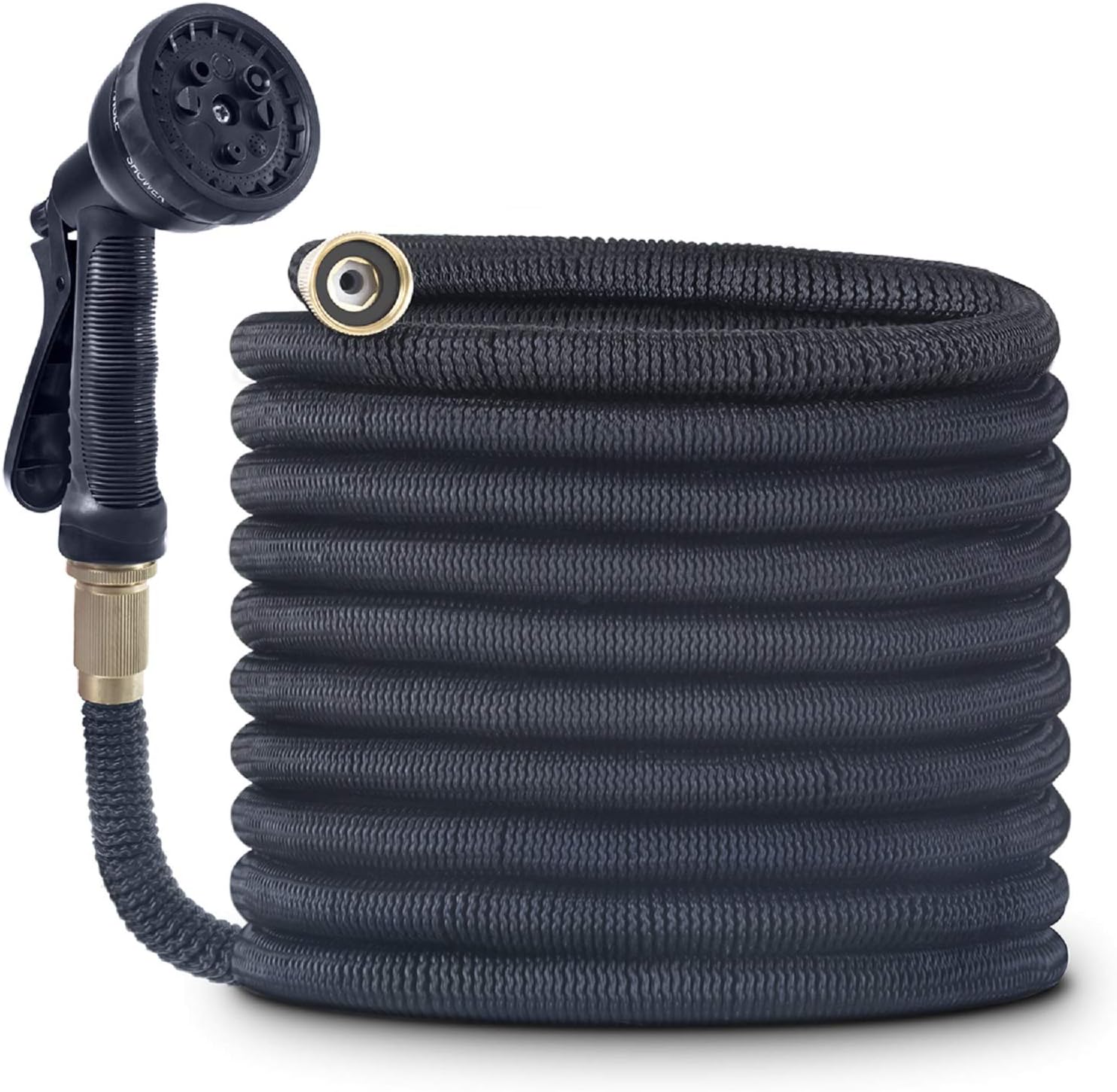 Amazon Com Cacagoo Garden Hose 75 Ft Lightweight Water Hose 3 4 Solid Brass Connector Durable Flexible Hose For Watering Washing Garden Outdoor