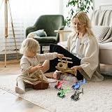 NUOBESTY Mini Pull Back Helicopter Toy 4.5 Inch Inertia Plane for Kids Realistic view 4