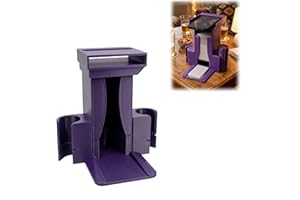 3-in-1 Game Organizer Tower Set Compatible with HITSTER Featuring Card Dispenser, Token Storage, and Scanning Phone Holder fo