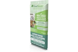 FoodSaver 1-Quart BPA-Free Multilayer Construction Vacuum Zipper Bags