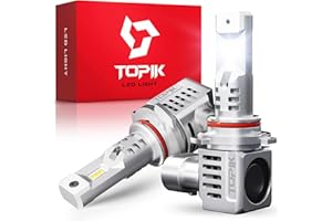 TOPIK Upgraded 9005/HB3 LED Bulbs 36000LM 900% Ultra-Bright, 3 Min Quick Install, No Flicker, 99% Compatibility, 2PCS