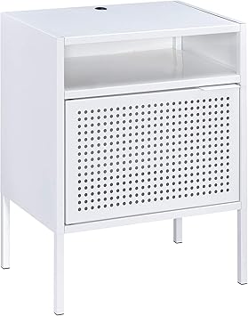Amazon Com Picket House Furnishings Gemma Nightstand With Usb Port In White