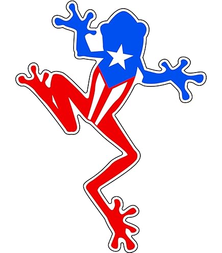 thumbnail image 2 of Puerto Rico PR Flag Decal Sticker - 4 Inch Blue Vinyl Car Decal Without Background 2 of 10