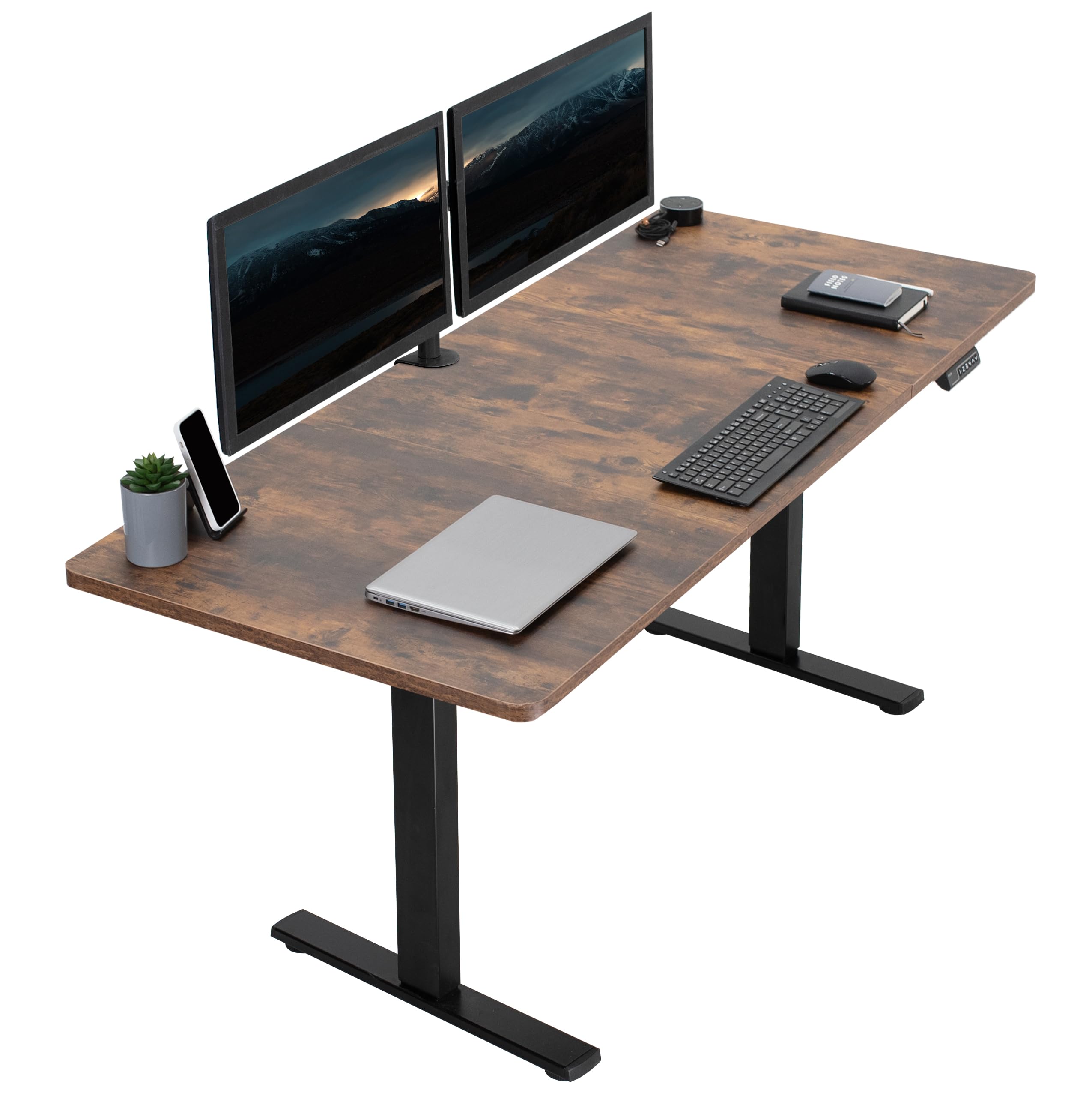 VIVO Electric 71 x 30 in Rustic Standing