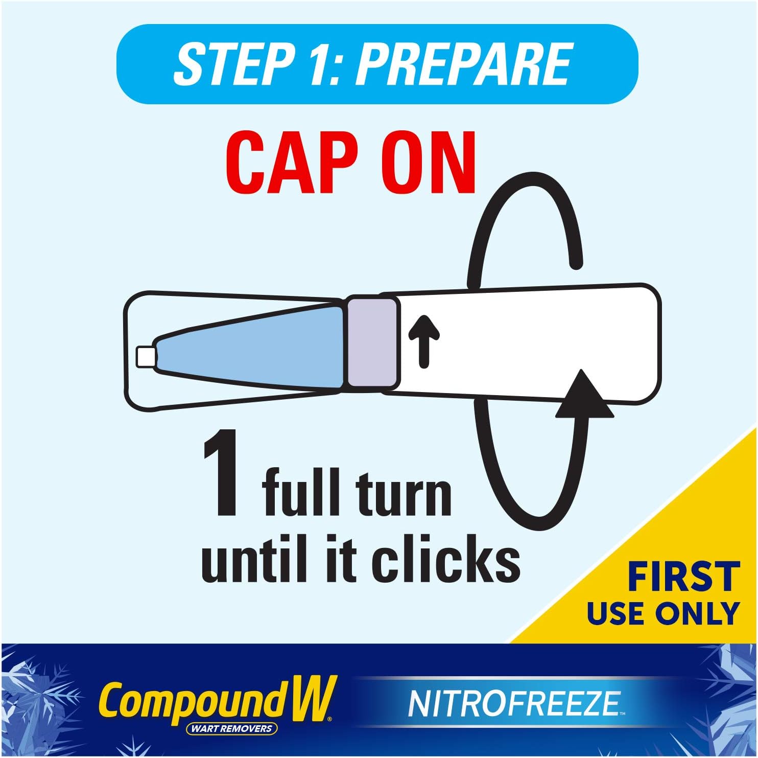 Compound W Nitrofreeze | Wart Removal | 1 Pen & 5 Replaceable Tips: Health & Personal Care