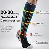 Calves Kelson 2 Pairs Compression Socks 20-30 mmHg Knee High Run Nurse Travel view 2