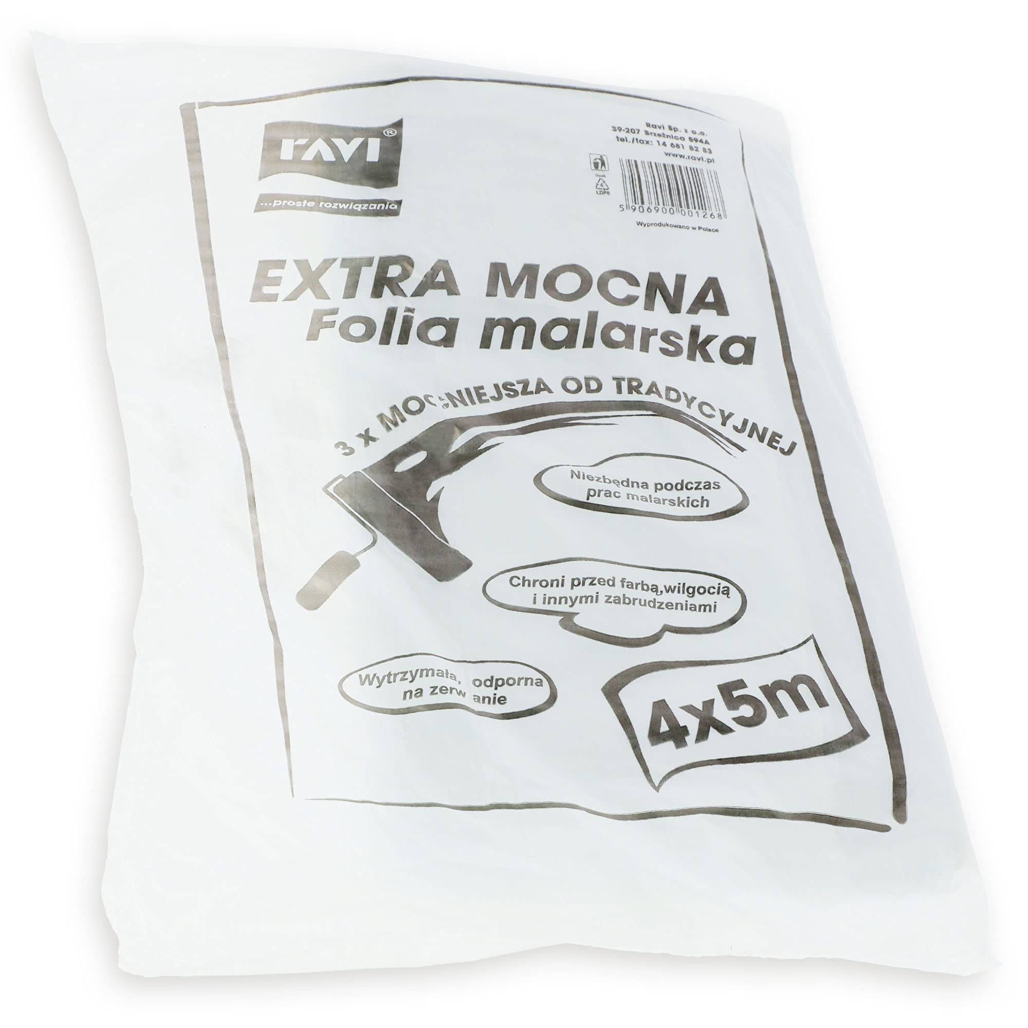 Ravi Extra Strong Protective Foil, 400 X 500 Cm. with 1 Pieces, Multi Colour, One Size