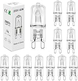 BROTOU G9 Halogen Bulbs 230V 500Lm 2800K Warm White 12 Count 60W Dimmable view 1