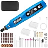 Esakoya Cordless Rotary Tool, Mini Power Rotary Kit with 75 Accessories, 5 Variable Speed & 3.7v Type-C Charging Engraving Rotary Tool for Engraving, Sanding, Polishing, Drilling, Grinding, DIY Crafts