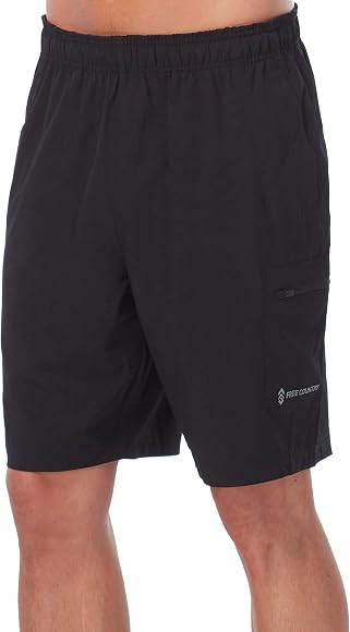 Amazon Com Free Country Men S Tech Stretch Short Black Small Clothing