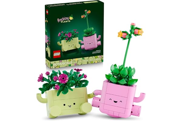 LEGO Botanicals Rocking Plants - Building Toy for Kids, Girls & Boys, Ages 9+ - Decor for Dorm Desk or Shelf - Housewarming G