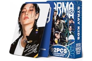 KPOPBP Stray Kids 92 PCS Karma Album Photocards Kpop SKZ Lomo Cards and 32 PCS Laptop Sticker, Gift for Boys and Girls