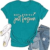 Qskall Christian Shirts for Women Jesus Shirt Inspirational Tee Tops