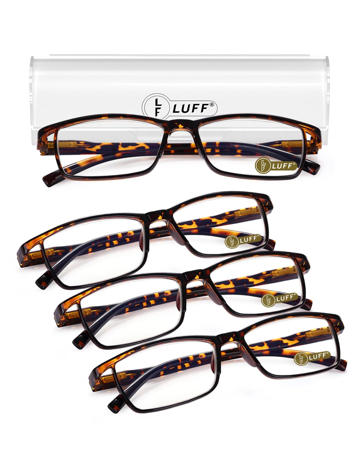 LUFF 4Pcs Anti-Blue-ray Reading Glasses Portable Ultra-Light Readers(2.0X) — image 1