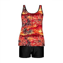 Tankini Swimsuits for Women Tummy Control Blouson