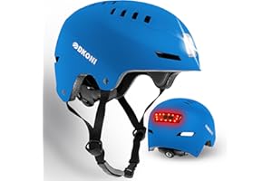 DKONI Bike Helmet with LED Lights Bicycle Helmets Commuter Cycling Helmet USB Rechargeable Front & Back LED Light Helmet for Adult Men Women