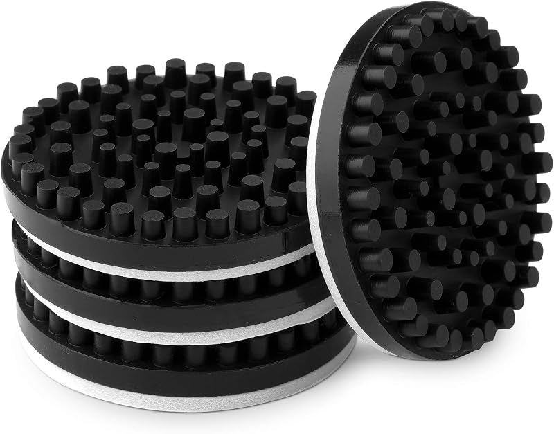 kwmobile Turntable Speaker Isolation Pads Pack of 4 Silicone Feet Self Adhesive