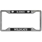Rico Industries NCAA Kansas State Wildcats - KSU Pewter License Plate Frame 12" x 6"