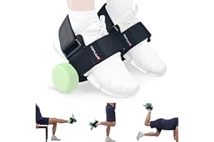 TOPJUM Dumbbell Foot Attachment, Tibialis Trainer, Adjustable Ankle Weights, Ankle Straps for Weight Lifting, Leg Workouts at Home for Hip Flexors, Shin Splint, Hamstring Curls, Leg extensions