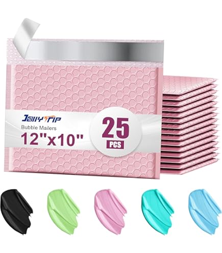 25-Pack Bubble Mailers 9x12 Inch - Padded Shipping Envelopes For Small Business