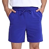 Pepypepy Men’s Shorts 100% Cotton with Pockets – Lightweight, Soft Athletic Shorts for Lounge, Sleep, Workout
