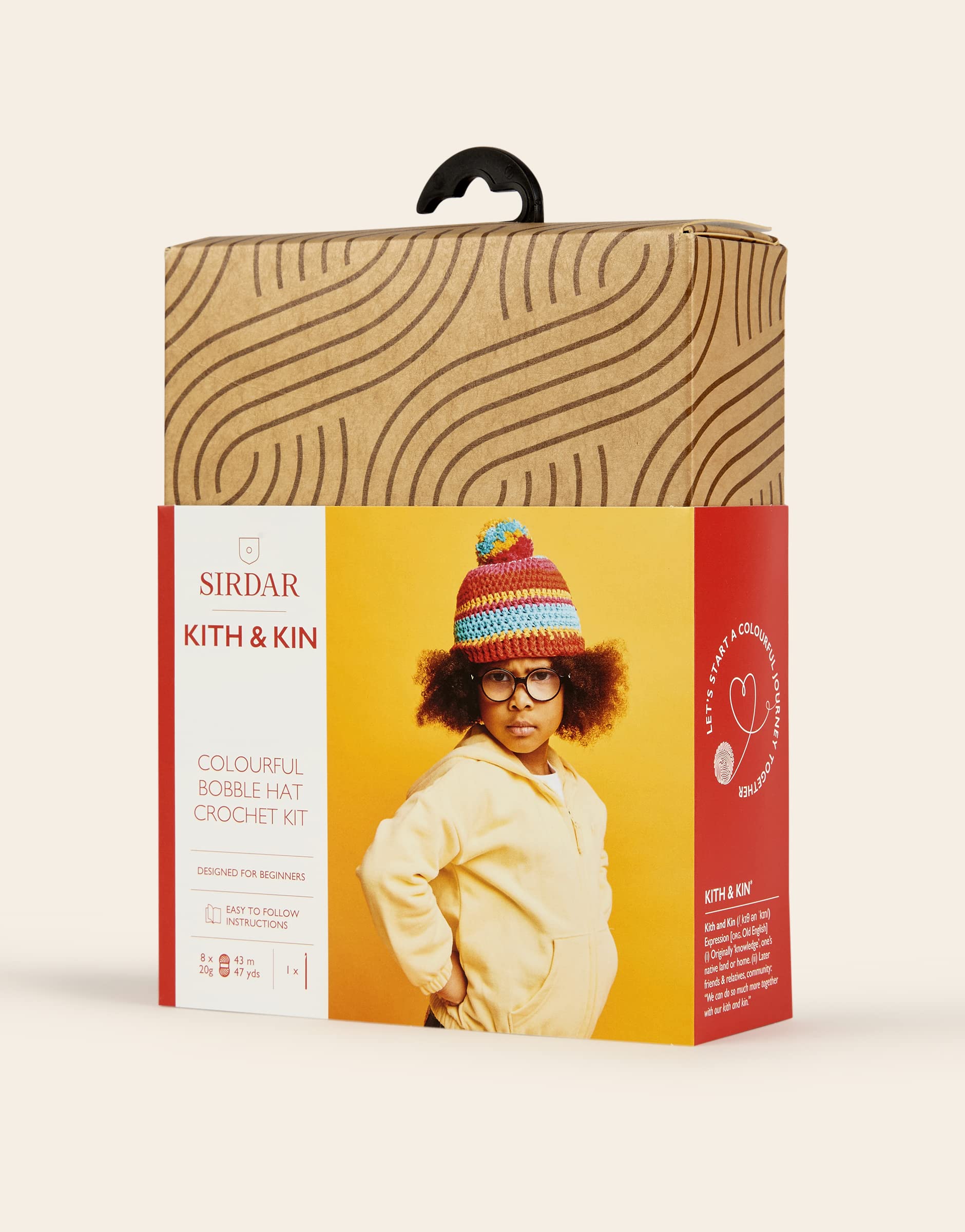 Sirdar Kith & Kin, Big Bobble Hat Crochet Kit