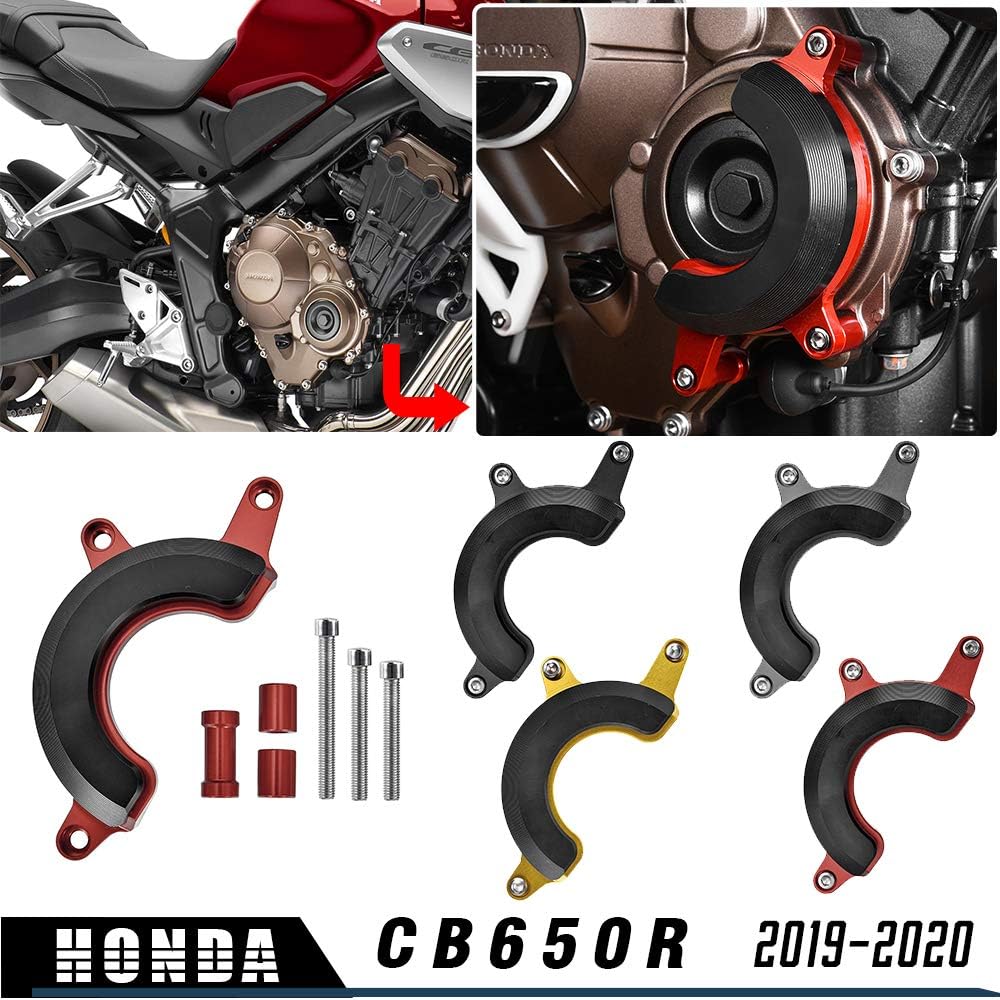 Lorababer Motorcycle Falling Protection Frame Slider Fairing Guard Anti Crash Pad Stator Case protector Compatible with H-onda CB650R CB650F CB 650R CB 650 R 2019-2022 CB 650F 2014-2019 (Red)
