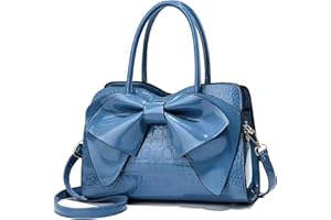 DIVCIDLC Women Handbag Purse Top Handle Shoulder Crossbody Bag with Bow Design