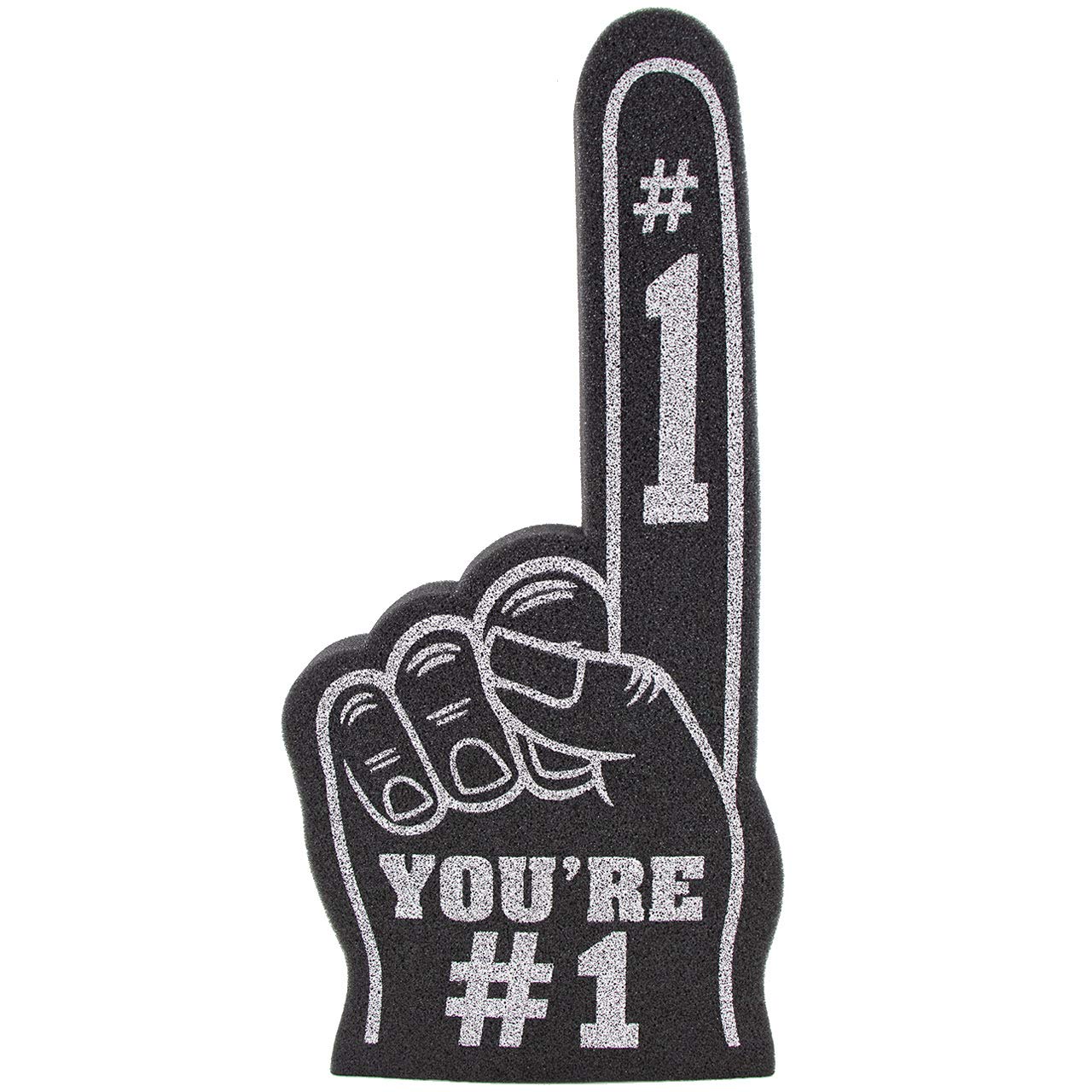 Photo 1 of Giant Foam Finger 18 Inch- You're Number 1 Foam Hand for All Occasions - Cheerleading for Sports - Exciting Vibrant Colors use as Celebration Pom Poms- Great for Sports Events Games School Business
