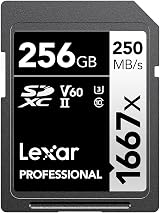 Lexar Professional 1667x 256GB SDXC UHS-II Card up to 250MB/s Read