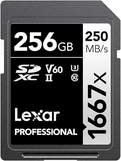 Lexar Professional 1667x 256GB SDXC UHS-II Card up to 250MB/s Read