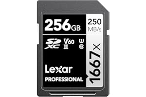 Lexar Professional (LSD256CBNA1667) 1667X 256GB SDXC Uhs-II/U3 Card