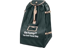 GeTump Car Seat Travel Bag, Large Carseat Travel Cover Bag with Tear Resistant & Enhance Stitch Fabric, Durable Gate Check Ba