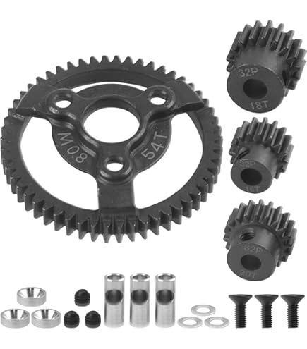 Amazon.com: Hot Racing STE258 Brushless 18/58T 32P .8m Steel
