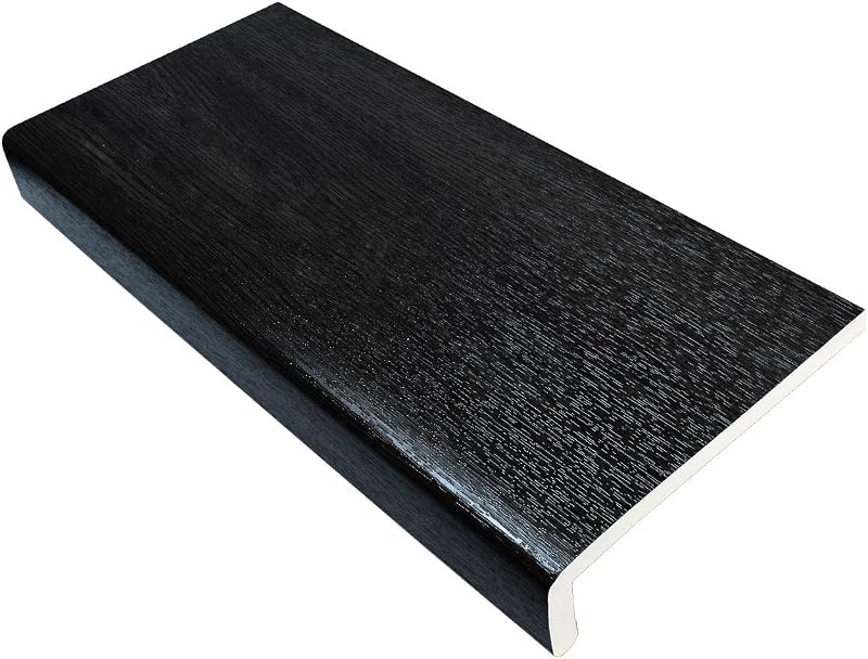 Eurocell 150mm Black Ash UPVC Window Board Capping 1.25m Long 9mm Thick