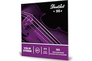 Danchet Violin Strings 4/4 Full Set Senior Level, Ball End, Nickel Silver Wound 305…