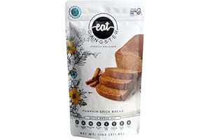 EAT G·A·N·G·S·T·E·R eat G.A.N.G.S.T.E.R. Pumpkin Bread Mix, Allergy-Friendly Baking Mix, Grain-Free, No Dairy, Nuts, Gluten, Dairy, For Paleo & AIP Diets, Seasonal Loaf, Doughnuts, Breakfast, Healthy Snack, Dessert