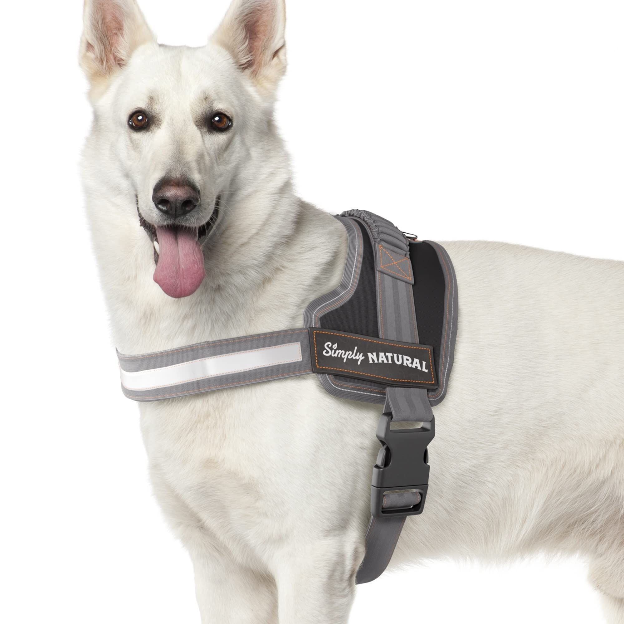 Simply Natural Dog Harness Large Escape Proof Dog Harness with Easy On Closures in a Stronger Super Soft Dog Harness