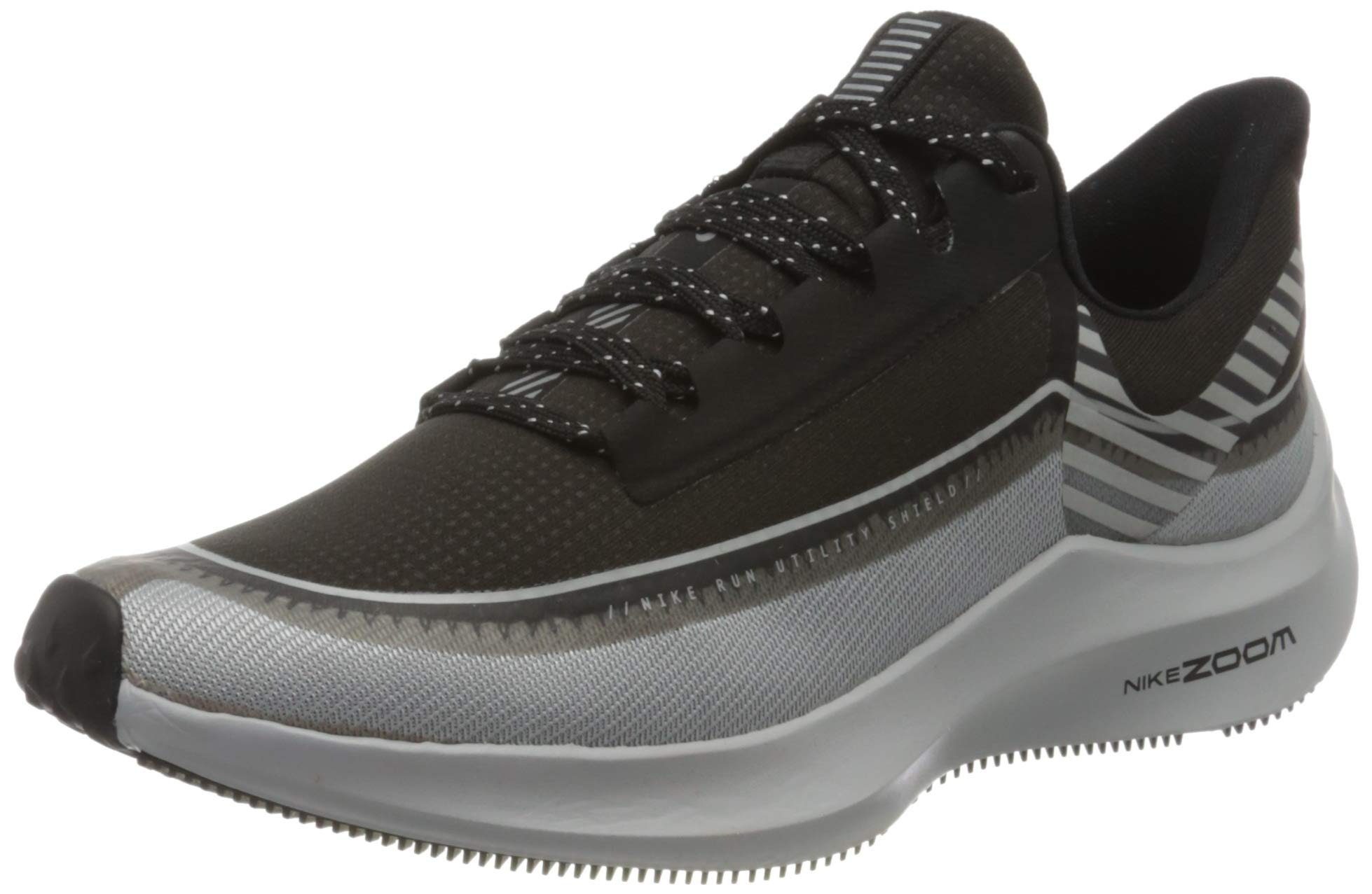 Nike Zoom Winflo 6 Shield, Women’s Competition Running Shoes, Black (Black/Reflect Silver-Wolf Grey 001), 2.5 UK (35.5 EU)