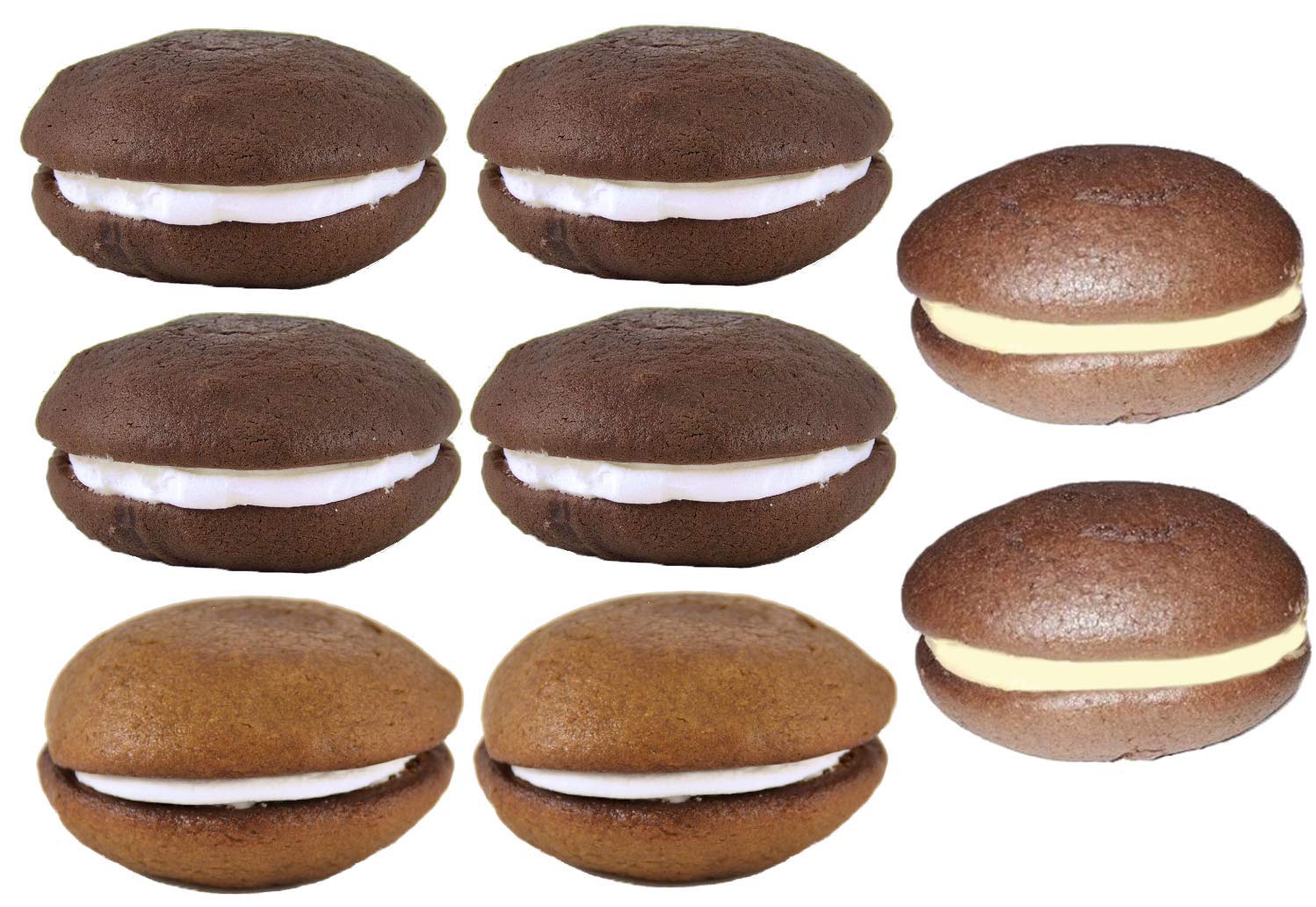 Box Of Maine Assorted Whoopie Pies 8 Count Classic Chocolate Maple And Peanut Butter Amazon Com Grocery Gourmet Food