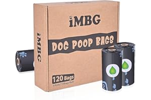 iMBG Dog Poop Bags, 8 Rolls, 120 Counts, 13 x 9 inch Poop Bag Refill Rolls, Lavender-Scented, Extra Thick, Leak Proof, Dog Waste Bag for Dogs and Cats