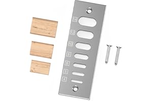 FETUSI Domino Tenon Trim Plate,Trims Domino 4mm to 14mm Sizes,High-Grade Stainless Steel for Woodworking,Compatible with Domino Joiners,Eliminates Sanding and Razor Blade Use