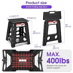 ACSTEP 16 Inch Folding Step Stool for Adults and