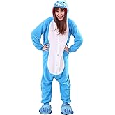 Honeystore Unisex New Dinosaur Animal Cosplay Costume 1-piece Pajamas Halloween