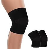 Andibro Kids Knee Sleeve Brace, 1 Pair Knee Compression Sleeve Breathable Children Knees Support Pad Elastic Soft Knees Protectors for Volleyball Football Dance Yoga Tennis Running Cycling Climbing(M)