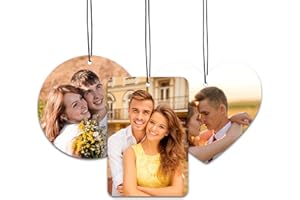 Custom Air Freshener with Photo, Personalized Car Air Freshener, Double-Sided Picture & Text, Long-Lasting Scent, Unique Gift